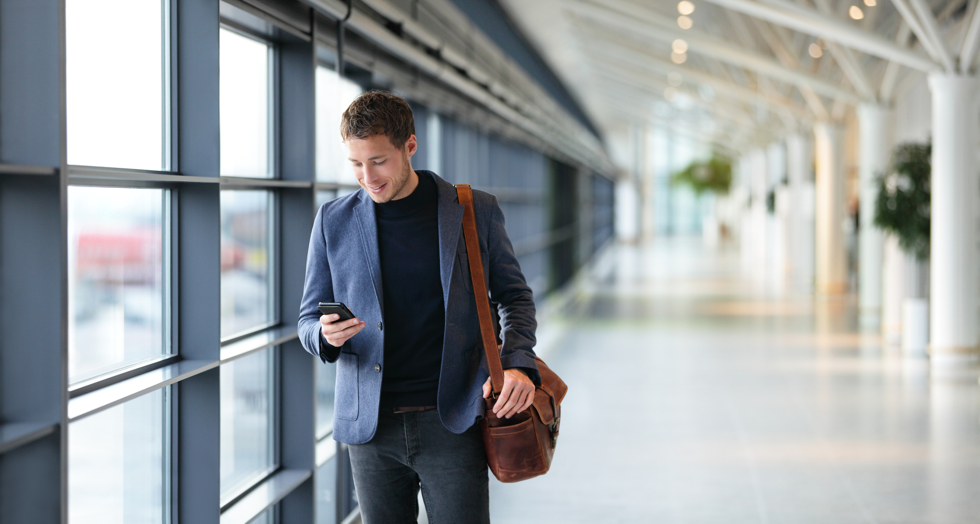 Man Checking His Phone